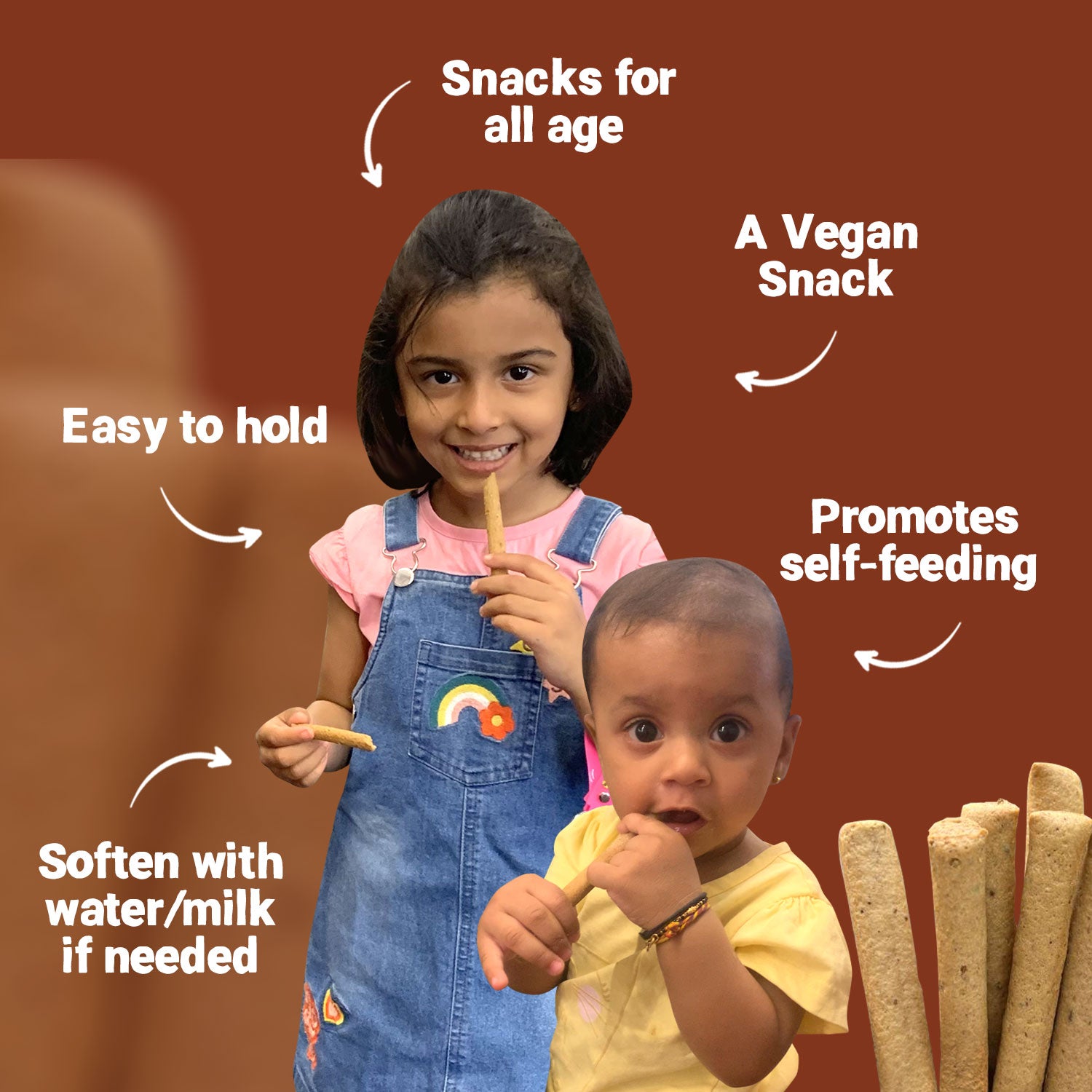 Ajwain & Jeera Teething Sticks | Healthy Snack for Babies & All Ages | 150g