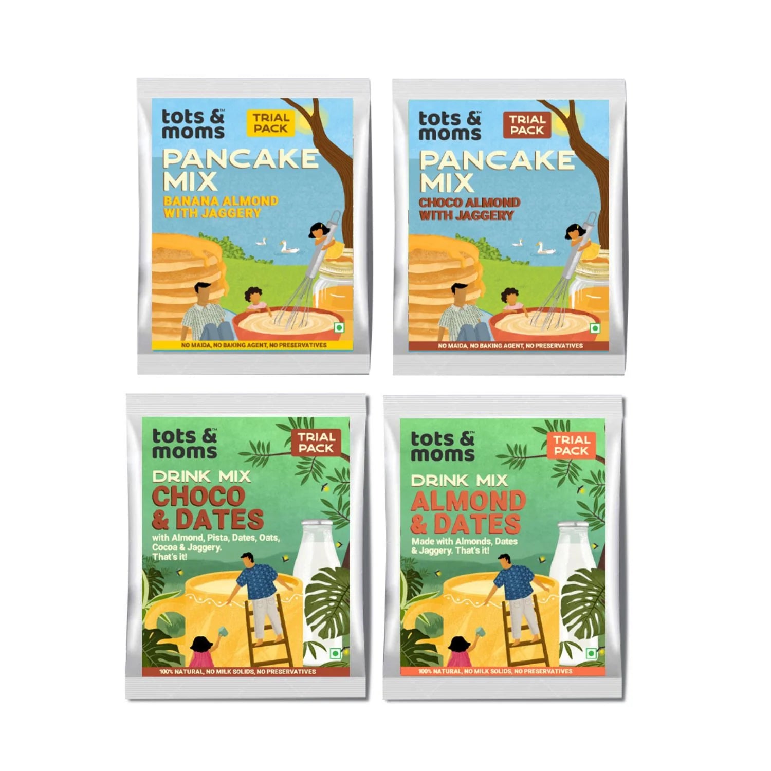 Trial Pack - Pancake and Drink Mix Combo 4 Packs