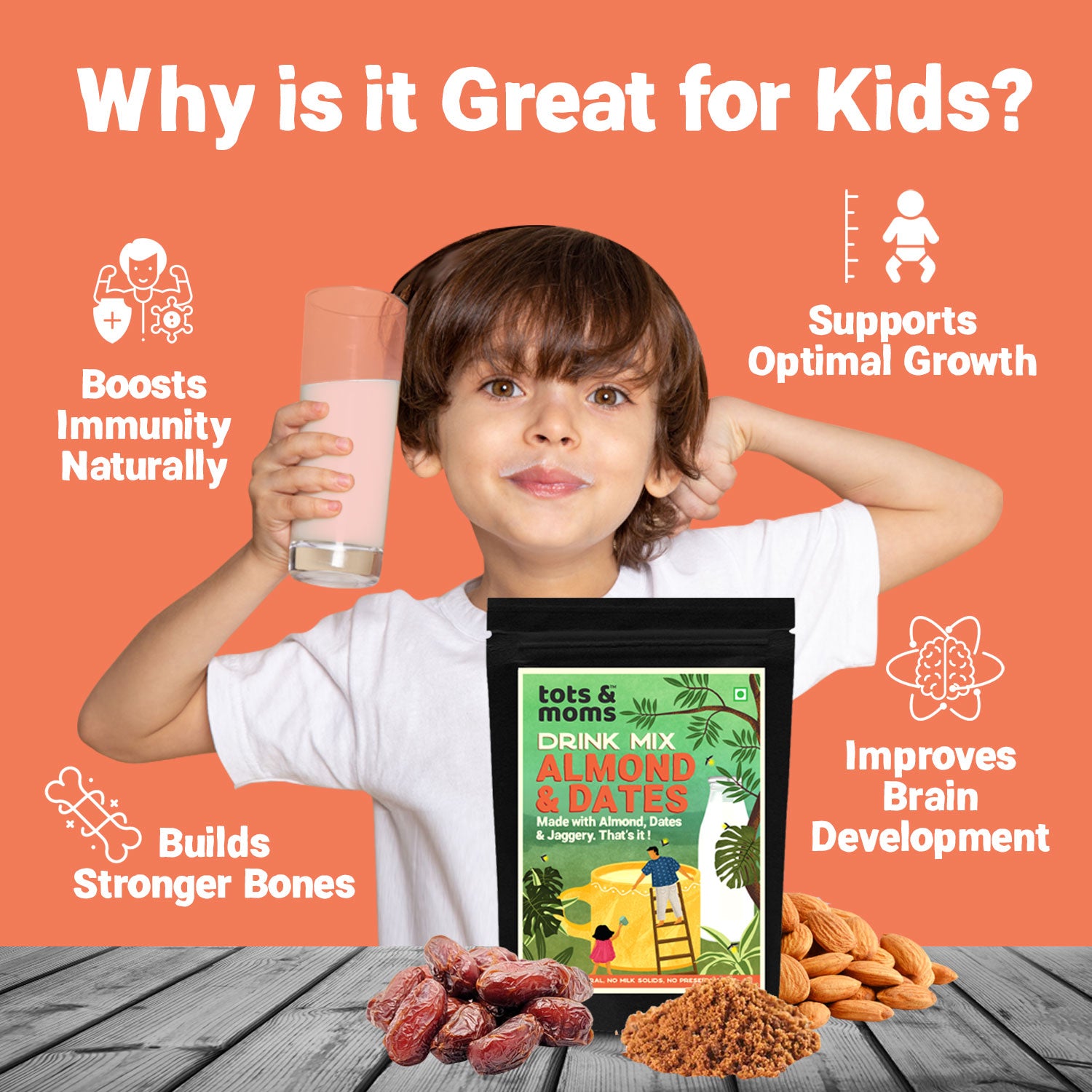 Almond & Dates with Jaggery Drink Mix | 200g