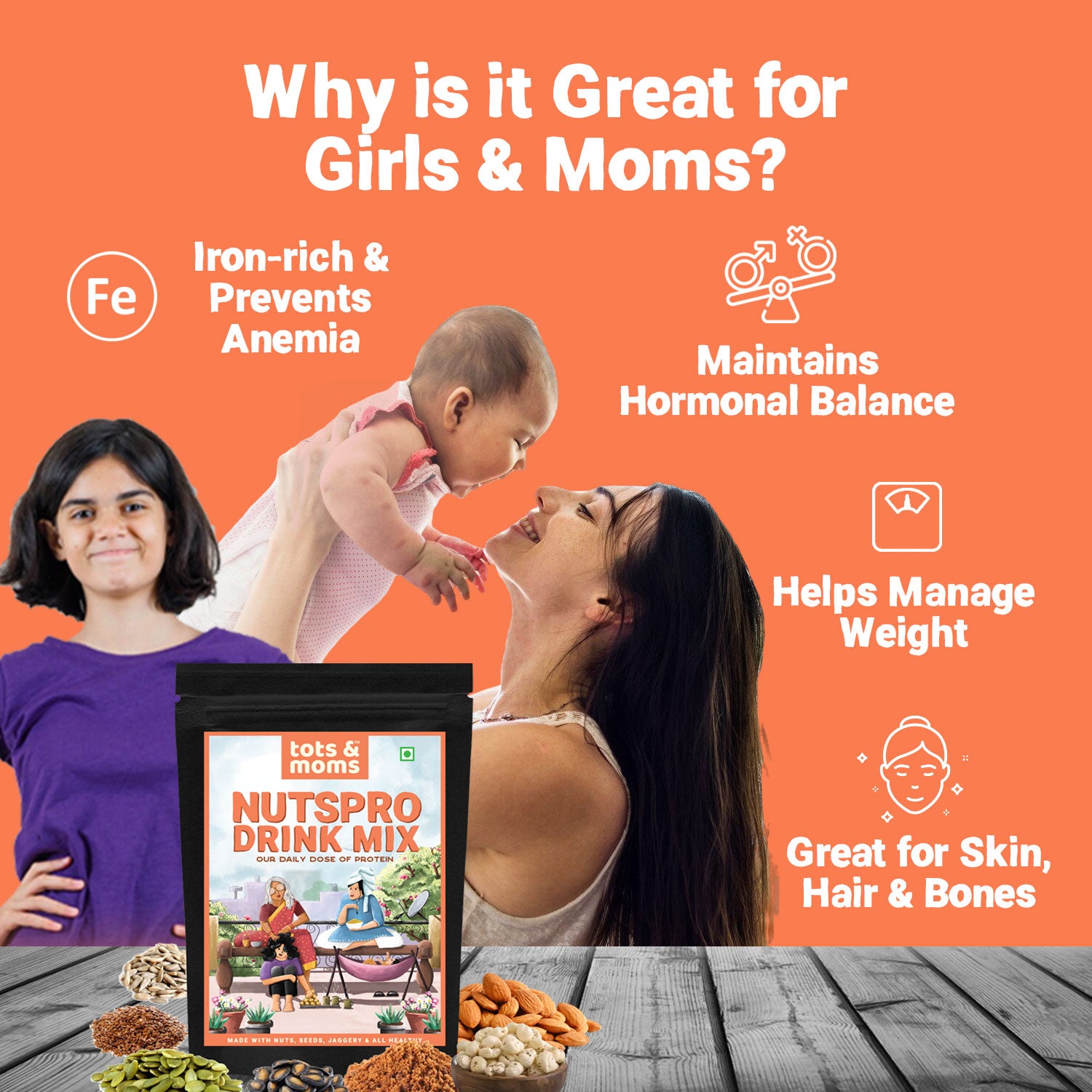 Nutspro with Jaggery Drink Mix | 200g