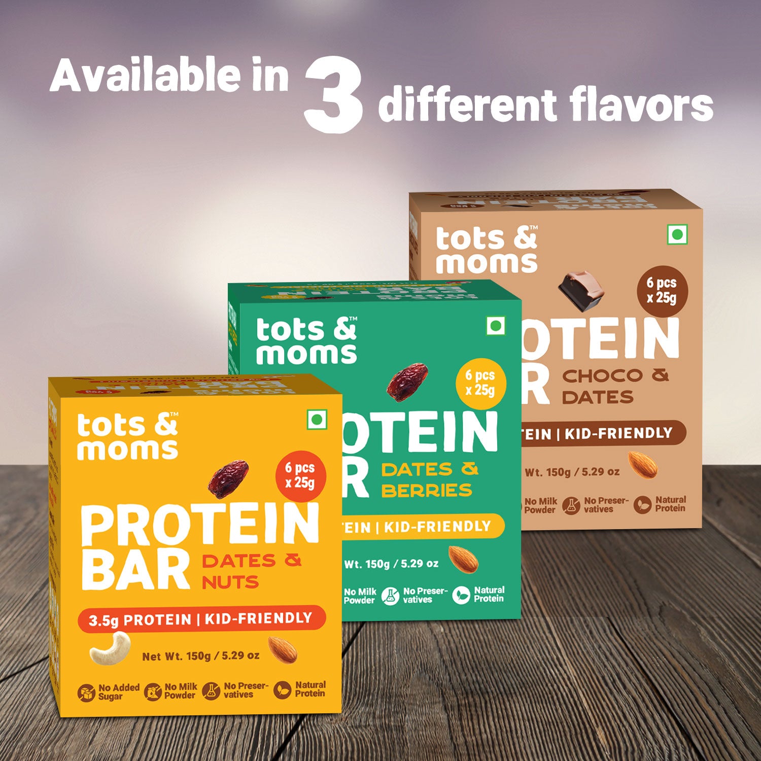 Protein Bar | Dates & Nuts Bar | Dates & Berries Bar | 150g each
