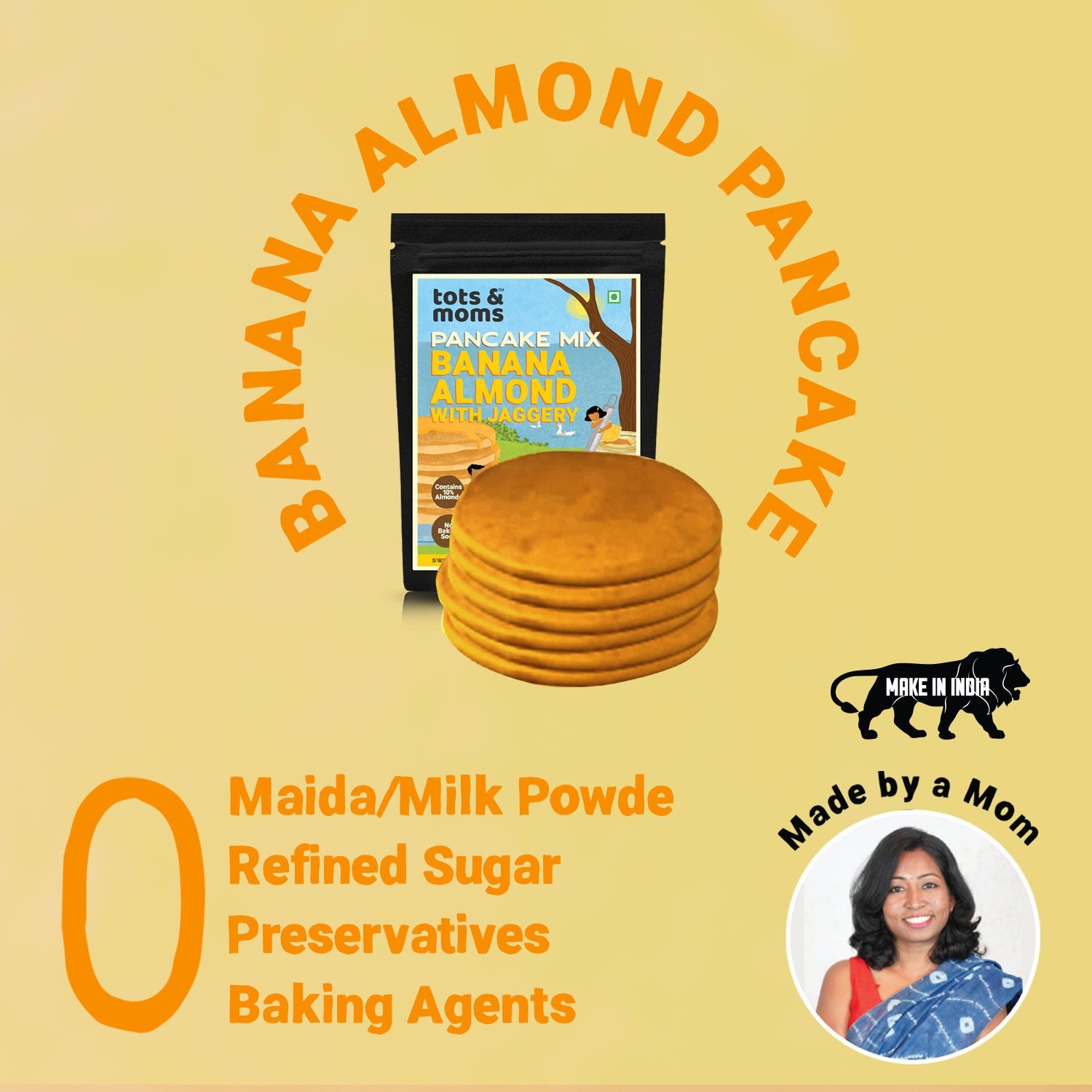 Pancake Mix | Banana Almond Pancake with Jaggery | 250g