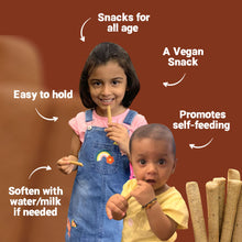 Load image into Gallery viewer, Ajwain & Jeera | Teething Sticks | Healthy Snacks for Babies and All Ages | Pack of 2 | 150g Each - Tots and Moms - BeNative Ventures Pvt. Ltd
