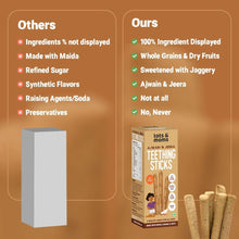 Load image into Gallery viewer, Ajwain & Jeera | Teething Sticks | Healthy Snacks for Babies and All Ages | Pack of 2 | 150g Each - Tots and Moms - BeNative Ventures Pvt. Ltd