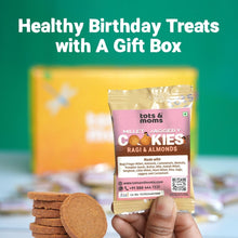 Load image into Gallery viewer, Birthday Cookies - Pack of 50 - Ragi & Almonds Cookies - Tots and Moms - BeNative Ventures Pvt. Ltd