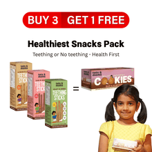 Load image into Gallery viewer, Buy 3 Teething Sticks & get Ragi & Almond Millet Cookies Free - Tots and Moms - BeNative Ventures Pvt. Ltd