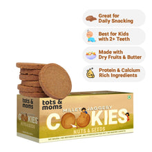 Load image into Gallery viewer, Cookies | Millet & Jaggery | Nuts & Seeds | 150g - Tots and Moms - BeNative Ventures Pvt. Ltd