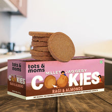 Load image into Gallery viewer, Cookies | Millet & Jaggery | Ragi & Almonds | 150g - Tots and Moms - BeNative Ventures Pvt. Ltd