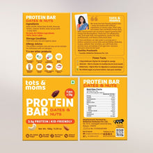 Load image into Gallery viewer, Dates & Nuts Protein Bar | Healthy Snack | Kids Friendly | 150g - Tots and Moms - BeNative Ventures Pvt. Ltd
