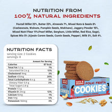 Load image into Gallery viewer, Folic Fiesta Cookies - Foxtail Millet & Almond Cookies for Moms - 150g - Tots and Moms - BeNative Ventures Pvt. Ltd