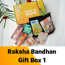 Load image into Gallery viewer, Healthy Raksha Bandhan Big Gift Hamper with Rakhi | Sugar-Free Treats & Snacks - Tots and Moms - BeNative Ventures Pvt. Ltd