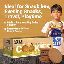 Load image into Gallery viewer, Millet & Jaggery Cookies - Nuts & Seeds | Pack of 6 - Tots and Moms - BeNative Ventures Pvt. Ltd