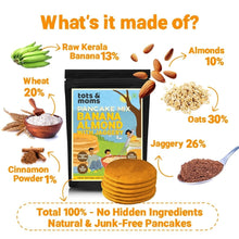 Load image into Gallery viewer, Pancake Mix | Banana Almond Pancake with Jaggery | 250g - Tots and Moms - BeNative Ventures Pvt. Ltd