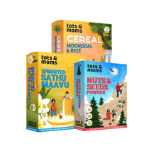 Load image into Gallery viewer, Protein Rich Foods Combo | Pack of 3 - Tots and Moms - BeNative Ventures Pvt. Ltd