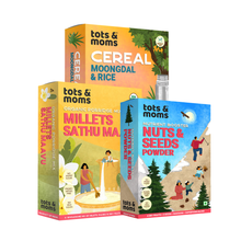 Load image into Gallery viewer, Protein Rich Foods Combo | Pack of 3 - Tots and Moms - BeNative Ventures Pvt. Ltd