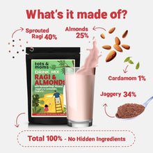 Load image into Gallery viewer, Ragi & Almond with Jaggery Drink Mix - 200g - Tots and Moms - BeNative Ventures Pvt. Ltd