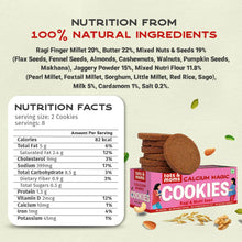 Load image into Gallery viewer, Ragi & Multi Seeds Calcium Cookies - 150g - Tots and Moms - BeNative Ventures Pvt. Ltd