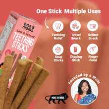 Load image into Gallery viewer, Ragi & Sesame | Teething Sticks | Healthy Snacks for Babies & All Ages | Pack of 2 | 150g Each - Tots and Moms - BeNative Ventures Pvt. Ltd