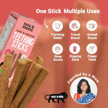 Load image into Gallery viewer, Ragi & Sesame | Teething Sticks | Healthy Snacks for Babies & All Ages | Pack of 2 | 150g Each - Tots and Moms - BeNative Ventures Pvt. Ltd