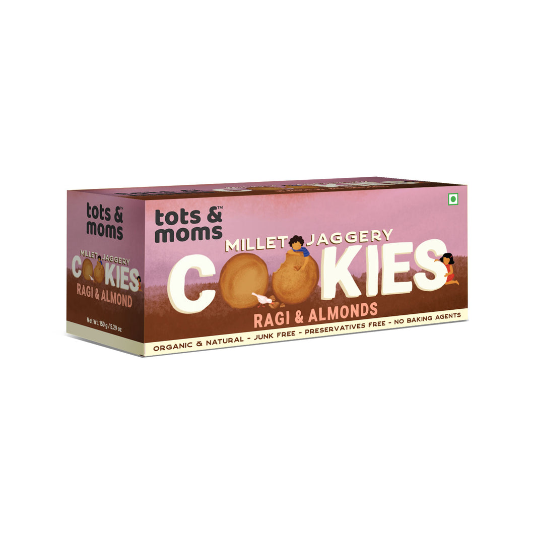 Ragi & Almonds | Millet & Jaggery Cookies - 150g