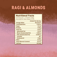 Load image into Gallery viewer, Healthy &amp; Nutritional  Millet &amp; Jaggery Cookies | Ragi &amp; Almonds | Pack of 3
