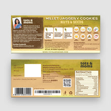 Load image into Gallery viewer, Millet &amp; Jaggery Cookies - Nuts &amp; Seeds | Pack of 6
