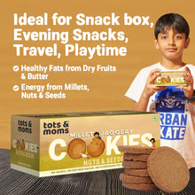 Load image into Gallery viewer, Millet &amp; Jaggery Cookies - Nuts &amp; Seeds | Pack of 6
