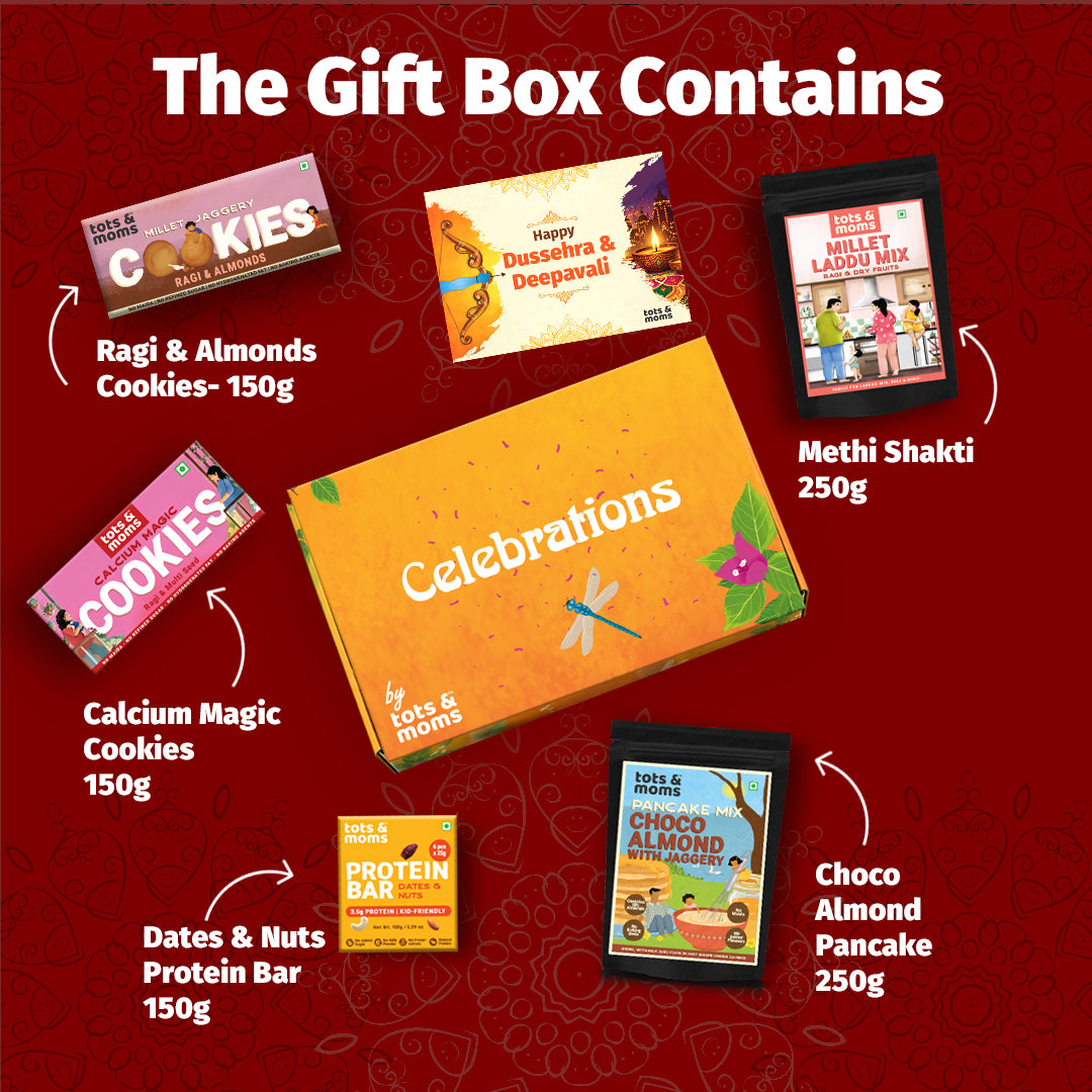 Corporate Festive Gift Box Hamper for Employees (Big) - Pack of 5 Healthy Snack