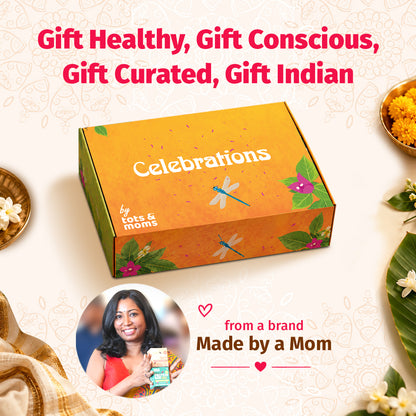 Festive Gift Box for New Moms & Lactation (Big) | Pack of 5 Postpartum Nutrition Hamper