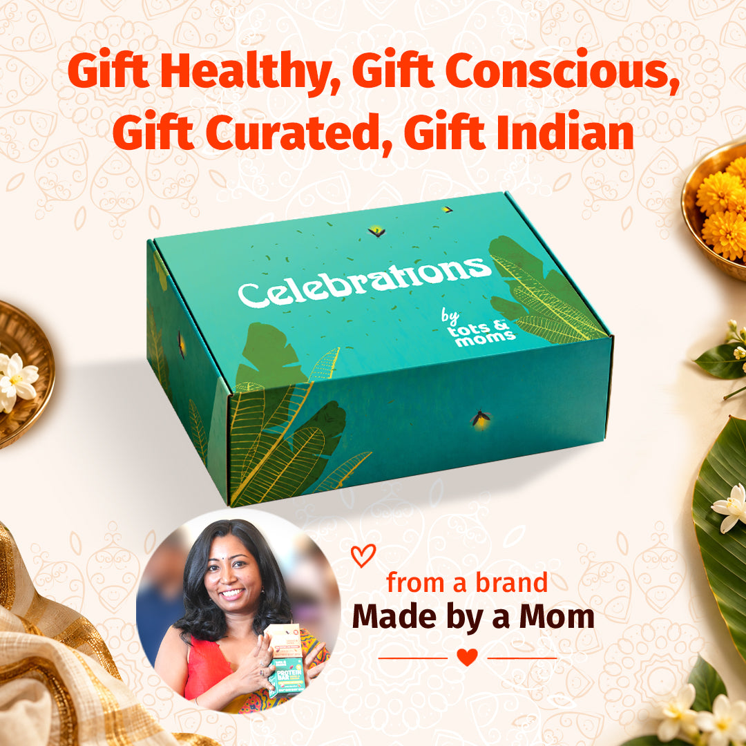 Festive Gift Box Hamper for Kids (Small) - Pack of 3 Healthy Snacks Packs