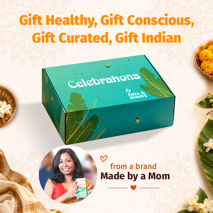 Festive Gift Box Hamper for Babies (Small) - Pack of 2 | Sprouted Sathu Maavu & Natural Dry Dates Powder