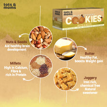 Load image into Gallery viewer, Healthy &amp; Nutritional Cookies for Kids - Pack of 2  | |Choco Bajra | Nuts &amp; Seeds | 150g each

