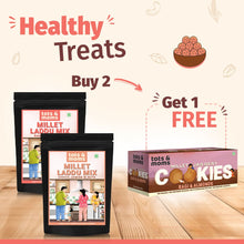 Load image into Gallery viewer, Buy 2 Laddu Mixes &amp; Get 1 Ragi &amp; Almond Cookies FREE

