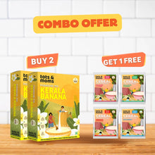 Load image into Gallery viewer, Buy 2 Get 1 FREE Kerala Banana Powder + First Foods Combo Trial Pack
