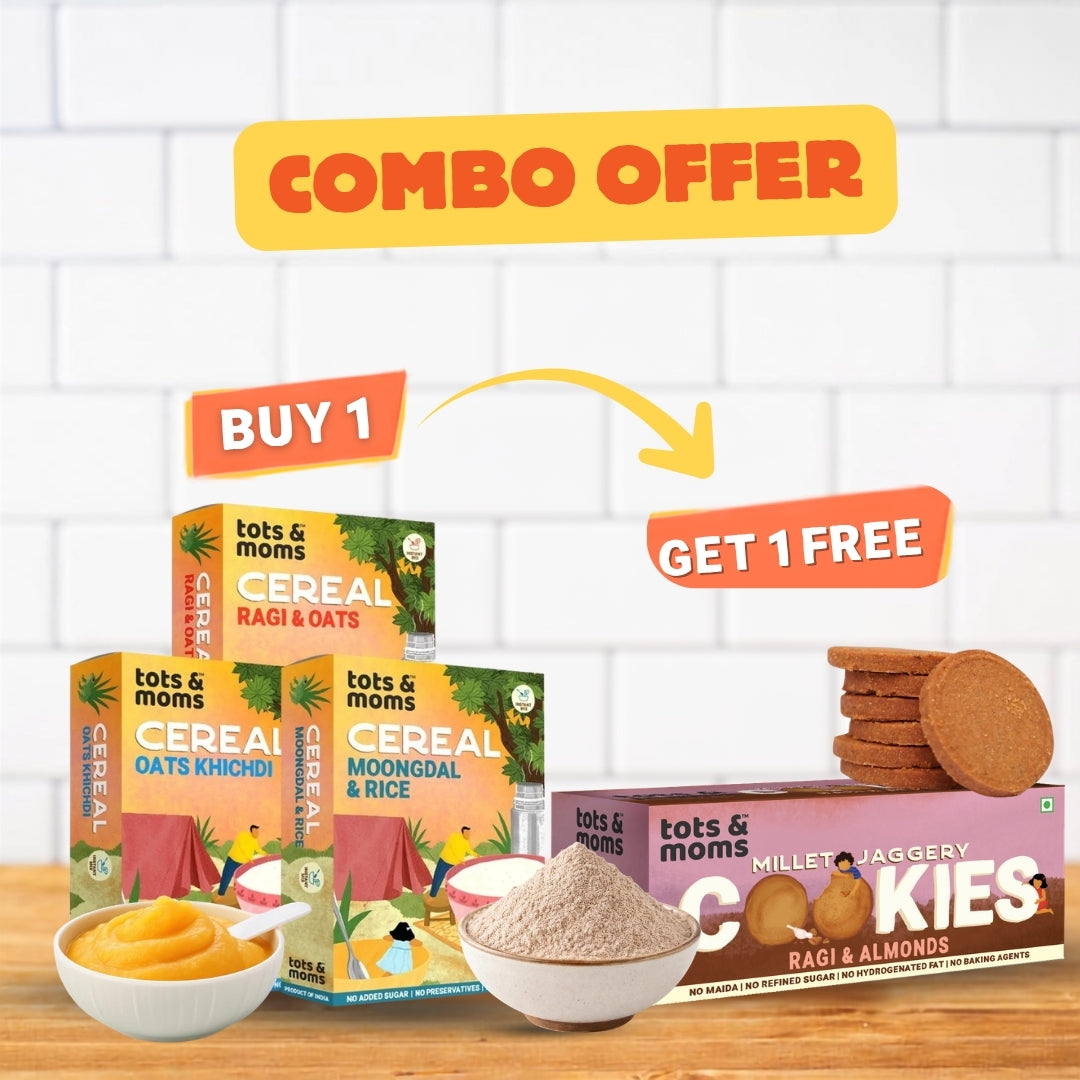 Buy 1 Travel Food Combo & Get 1 Ragi & Almonds Cookies FREE
