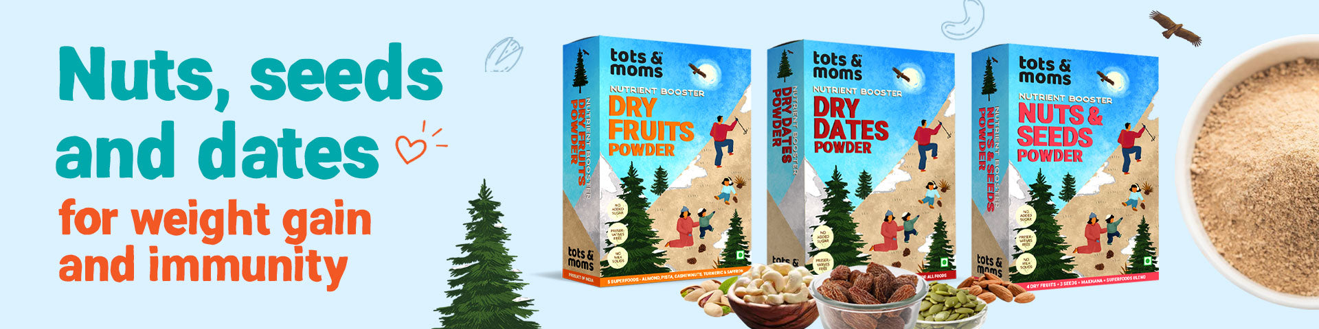 Dry Fruits Powder & Nutrient Boosters for Kids and Family | Tots and Moms