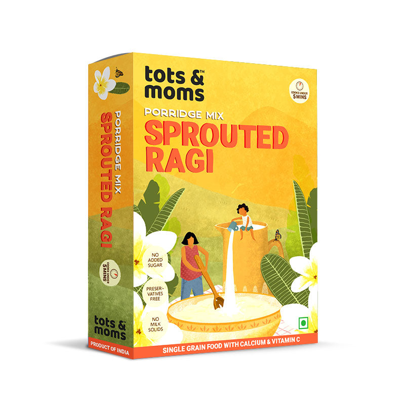 Sprouted Ragi Powder - Storehouse of Calcium, Iron and Fibre | 200g