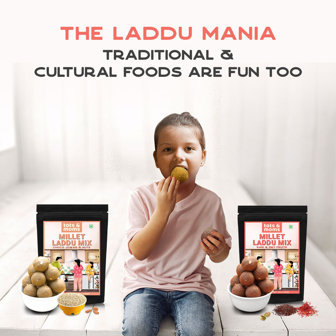 Buy Ragi & Dry Fruits Laddu Mix |  Guilt Free Treats for Mom - 250g