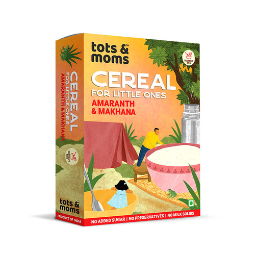 Tots & Moms Protein & Calcium Rich - Amaranth & Makhana Instant Cereal 200g