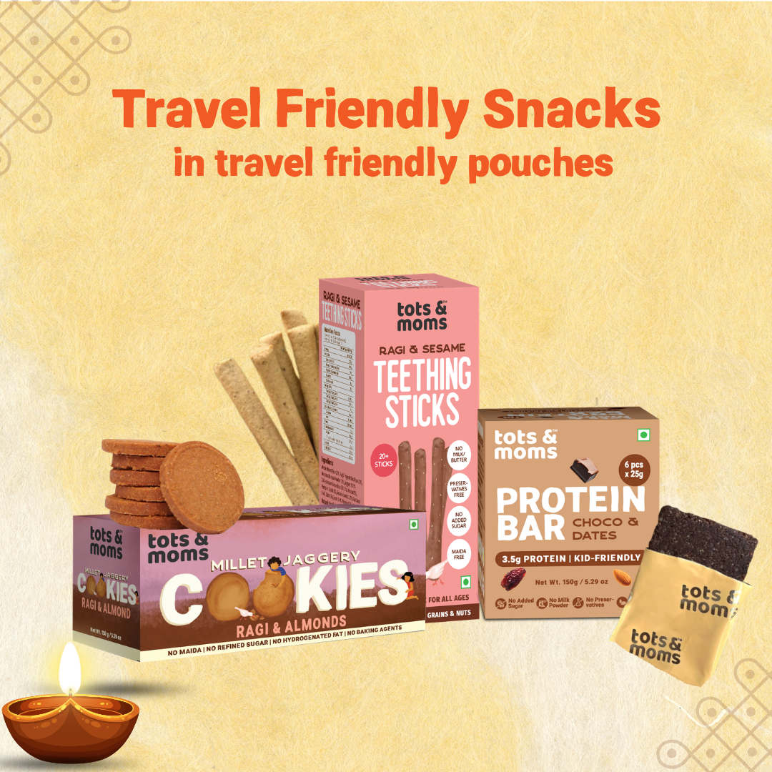 Festive Gift Box Hamper for Kids (Big) - Pack of 6 Healthy Snacks