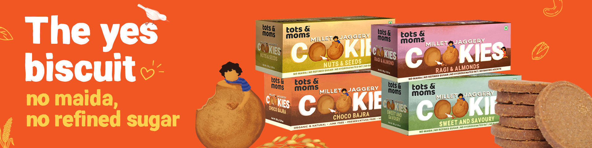 Millet Jaggery Cookies | Travel-Friendly Snacks