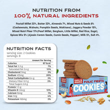 Load image into Gallery viewer, Folic Fiesta Cookies -  Foxtail Millet &amp; Almond Cookies for Moms - 150g
