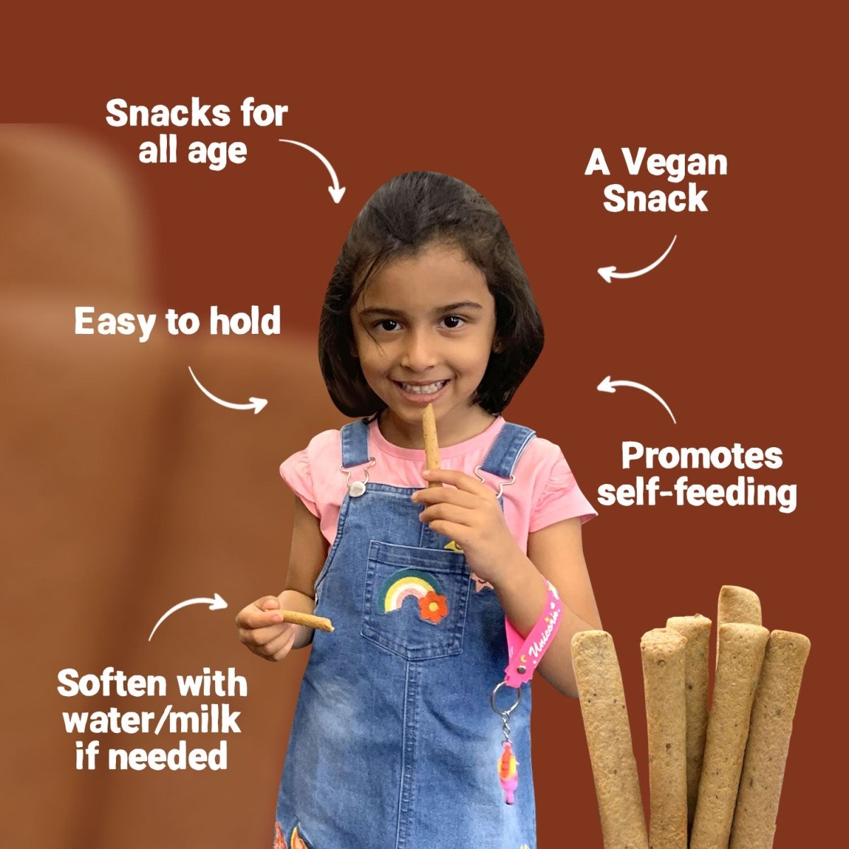Ajwain & Jeera Teething Sticks | Healthy Snack for Babies & All Ages | 150g - Tots and Moms - BeNative Ventures Pvt. Ltd