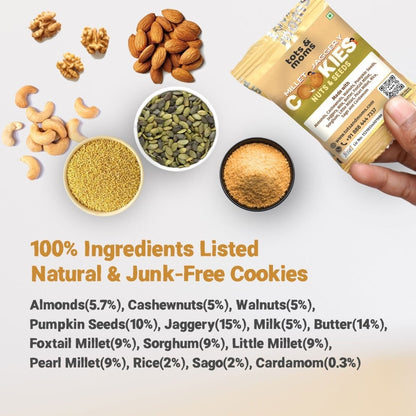 Birthday Cookies - Pack of 50 - Nuts & Seeds Cookies - Tots and Moms - BeNative Ventures Pvt. Ltd
