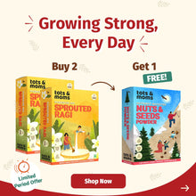 Load image into Gallery viewer, Buy 2 Porridge Mix - Sprouted Ragi, Get Nuts &amp; Seeds Powder Free - Tots and Moms - BeNative Ventures Pvt. Ltd
