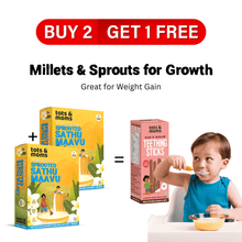 Load image into Gallery viewer, Buy 2 Sprouted Sathu Maavu &amp; Get 1 Ragi &amp; Sesame Teething Sticks Free - Tots and Moms - BeNative Ventures Pvt. Ltd
