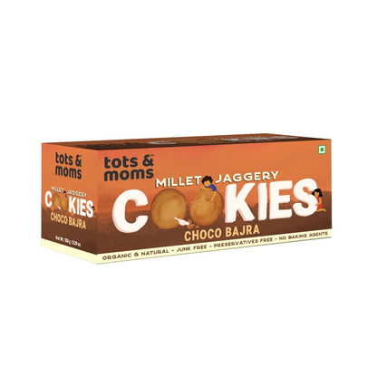 Cookies | Millet & Jaggery | Choco Bajra | 150g - Tots and Moms - BeNative Ventures Pvt. Ltd