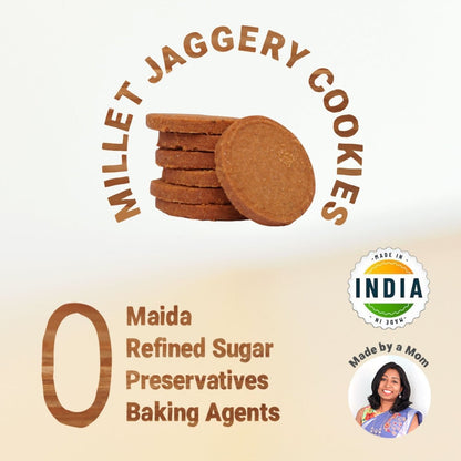Cookies | Millet & Jaggery | Choco Bajra | 150g - Tots and Moms - BeNative Ventures Pvt. Ltd