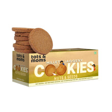 Load image into Gallery viewer, Cookies | Millet &amp; Jaggery | Nuts &amp; Seeds | 150g - Tots and Moms - BeNative Ventures Pvt. Ltd

