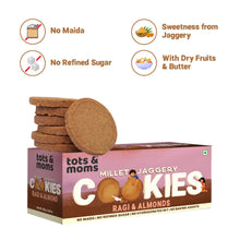 Load image into Gallery viewer, Cookies | Millet &amp; Jaggery | Ragi &amp; Almonds | 150g - Tots and Moms - BeNative Ventures Pvt. Ltd
